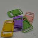 5Pcs Multicolour Simulation Mini Folding Back Small Chair Model Dollhouse Doll House Miniature Plastic Scene Props for Micro Landscape Dollhouse Furniture Mini Chair Dollhouse Accessories (1/12)