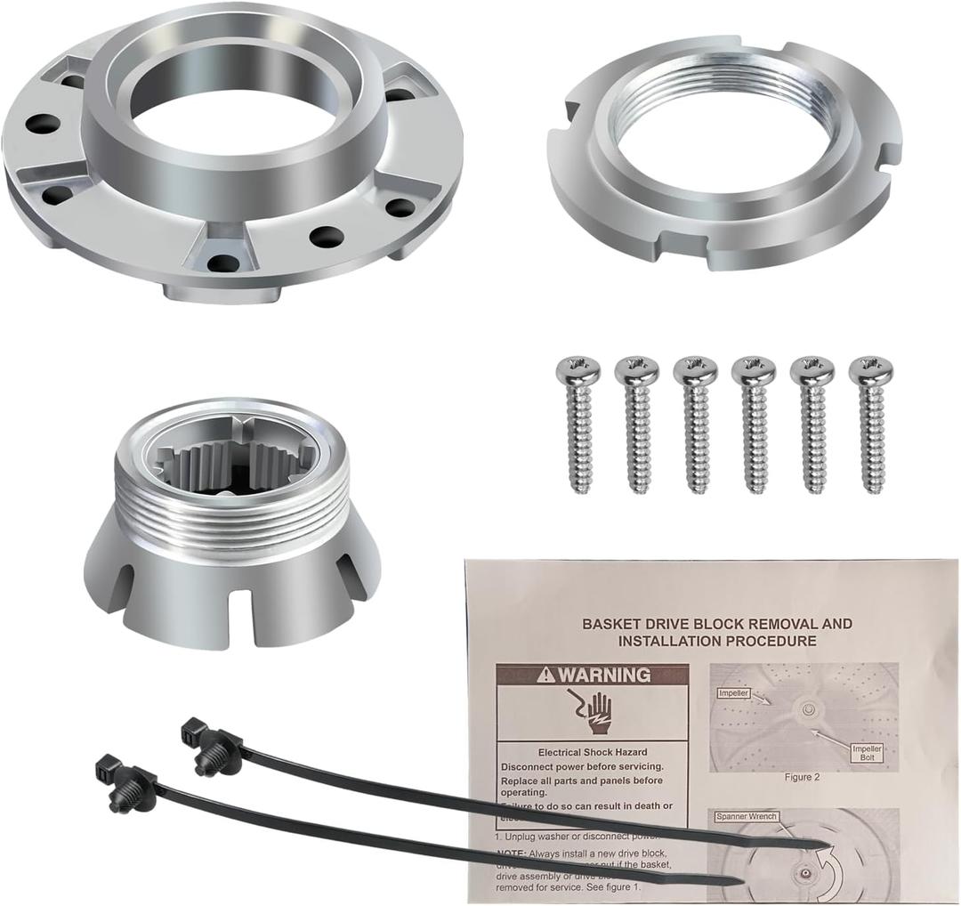 W10324651 Drive Hub Kit Replacement,Drive Block for Inner Tub Compatible with Whirlpool Maytag KitchenAid Amana,Replaces W10291415, AH2581262, EA2581262,PS2581262