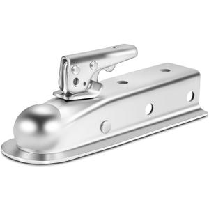 METOWARE Straight Trailer Tongue Coupler for 2" Ball, 2" Channel Width Trailer Coupler 3,500LBS