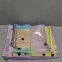 EOOUT 14pcs Mesh Zipper Pouch, 8 Sizes Waterproof Zipper Bags, 7 Colors Waterproof Plastic Document Pouch, Multipurpose for Travel Storage, Office Appliances, Home Organize