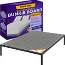 Greaton, Wooden King Bed Slats for Support Under Mattress with Cover  Replacement Wood Slats for King Size Bed Frame  Under Mattress Support Without Extra Height  3.38-Inch Standard Width