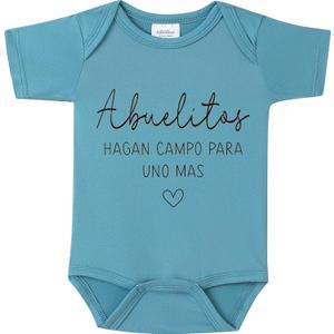 Abuelitos Hagan Campo Para Uno Más Baby Onesie, Spanish Pregnancy Announcement Outfit for Baby Announcements Ideas