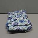 misaya Rectangle Vinyl Tablecloth, Fitted Table Cover, 100% Waterproof, Elastic Edge, Flannel Backing, Table Cloth Fit 6 Foot Folding Tables for Easter, Picnic, Outdoor (Navy Mandala, 30x72 inch)