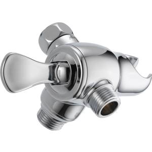 Delta Faucet U4920-PK 3-Way Shower Arm Diverter with Handshower Mount, Chrome,1