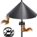 2026 Upgraded Squirrel Baffle for Bird Feeders, 5-Point Stable Structure, Swaying Anti-Climb Design, Fit for 0.5-1.25" Poles & Shepherd Hooks, Squirrel Guard for Bird Houses, 19.7 Inch