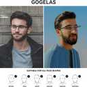 3 x 2 Pack Multifocal Progressive Reading Glasses Men, Blue Light Multifocus Bifocal Readers for Mid and Near Range (Bifocal Black & Grey)