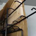 Earring Display for Vendors 6 Tier 42 Hooks Wood Earring Display Rack Holder for Earings Necklaces Rings Bracelets Keychains (Black)