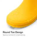 DREAM PAIRS Kids Rain Boots Boys Girls Lightweight Boots Waterproof Easy-on Outdoor Playing Rain Boot Unisex-Child (4 Big Kid, Yellow)