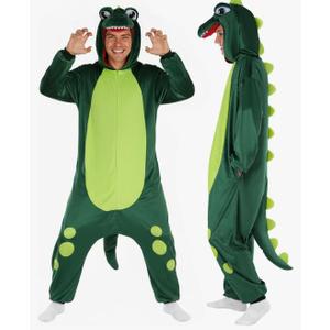 3D Hooded Animal Onesie Costume for Adults - Unisex Christmas Xmas Holiday Festival Cosplay One-Piece Pajama Size L