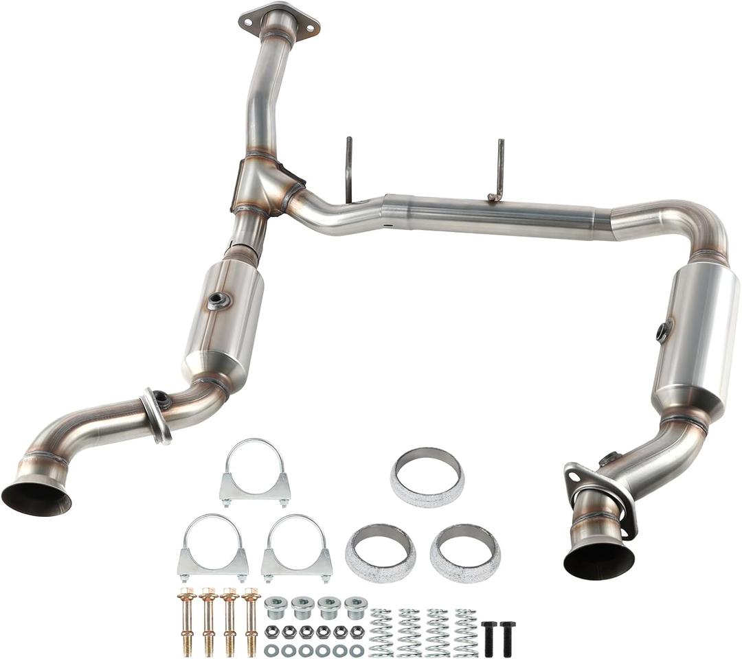 Left and Right Catalytic Converter Kit Compatible with 2015 2016 2017 2018 2019 2020 F-150 2.7L V6 Turbocharged Engine，Replace# 645770 645167, EPA Compliant