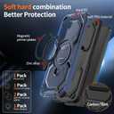 Eastcoo Magnetic Case Compatible with Samsung Galaxy A26 Case with Stand [Compatible with MagSafe] Military Drop Protection Shockproof Durable Soft TPU PC Cover for Men Women Blue