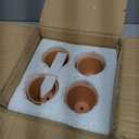 32pcs Small Mini 2" Terracotta Pot Clay Ceramic Pottery Planter, Cactus Flower Nursery Terra Cotta Pots, with Drainage Hole, for Indoor/Outdoor Succulent Plants, Crafts, Wedding Favor