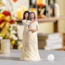 BUTILIVEEN Hugging Mom Daughter Figurines, Gifts for Mom from Daughter for Christmas, Mothers Day and Birthday, Hand Painted Statue, Resin, 8 inch