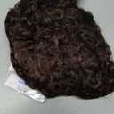 Swiking Mens Brown Afro Curly Wig Rocker Wig Dark Brown Short Hair Replacement Wigs Cosplay Daily Costume Wigs for Male Guy(Dark Brown)