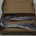 4 Pack - 14 inch Black Hidden L Shelf Bracket (1/5 Inch Thicked) Iron Floating Shelf Brackets Rustic Industrial Metal Brackets for Shelf Support