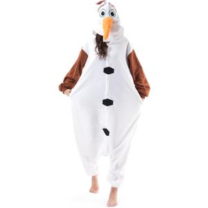 Beauty Shine Unisex Adult Onesie One Piece Pajamas Cosplay Cartoon Costume Halloween Christmas Sleepwear Jumpsuit Homewear (Small, Olaf)