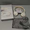 JIAMQISHI Wireless Headset with AI Noise Cancelling Microphone Bluetooth Headset - Bluetooth V5.2 Headphones with USB Dongle & Mic Mute for Computer/Laptop/PC/iPhone/Android/Cell Phones (White)