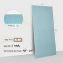 AKUMAX Sound Proof Foam Panles-Self-Adhesive Soundproof Wall Panels,Acoustic Foam Panels Soundproofing Noise Cancelling Wedge Panels for Home Office Recoding Studio 4 Pack 47.2"x23.6"x0.72" Blue