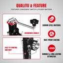 Big RED 2000 LBs Capacity Weld on Pipe Mount Swivel Trailer Jack, ATR39003R