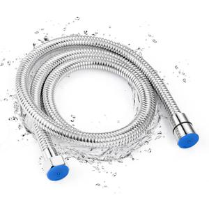 Arofa Stainless Steel Bidet Hose - 47 Inch Handheld Sprayer with Nylon Braided PVC Inner Hose for G 1/2 Connector, Chrome