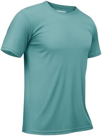 TACVASEN Swim Shirts for Men Rash Guard SPF Short Sleeve Sun T-Shirt UPF 50 Quick Dry Lightweight Fishing Water Shirt, XL