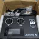 Smart Dryer Splitter for EV and Dryer, 240V Auto Power Switch for Dryer Outlet, 3-Color LED Ring, 3.4" LCD Display, No Rewiring Needed, NEMA 14-30 Plug, NEMA 14-30 & NEMA 14-50 Outlets (24 Amp)