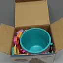 Holady 12 Pack 5'' Inch Sand Beach Buckets Pail with Beach Shovels,Sand Bucket Water Bucket for Beach Fun Great Summer Party Accessory