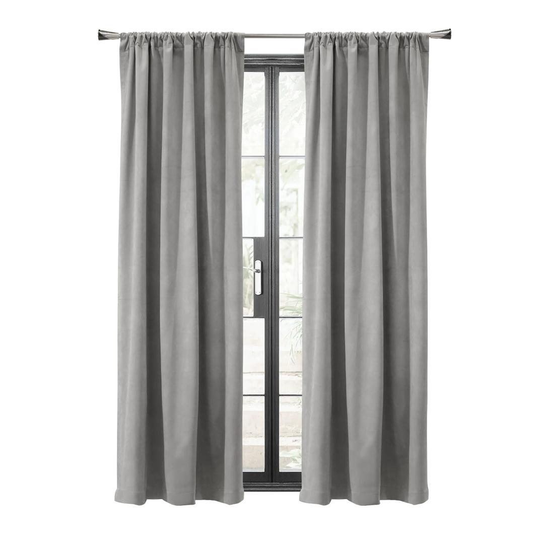 Curtains, Gray 95" X 50", Count of 1