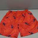 DIOTSR Mens Graphic Print Shorts Cool Mesh Basketball Shorts Casual Flat Front Shorts Summer Drawstring (X-Small, Star Red)