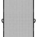 MAGZO Hanging Screen Door, Fits Door Size 28" x 80" (Curtain Size 30'' x 81''), Upgraded Fiberglass Mesh Net with Tension Rod&Hook&Loop (One Piece Can be Installed in 2 Ways), Weighted Bottom, Grey (Gray)