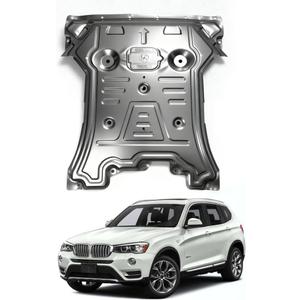 Engine Splash Shield Fit for BMW X3 X4 2011 2012 2013 2014 2015 2016 2017 Lower Engine Case Guard Under Engine Cover Fit for BMW F25 F26 Ront Engine Guard Mud Flaps Including Screw Hardware