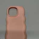 YTanazing for iPhone 16 Pro Case,Cute Candy Color Wavy Curly Frame Shape Design Girly Color Soft TPU Bumper Protective Phone Case for iPhone 16 Pro 6.3" (Pink)
