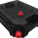 Performance Tool W4078 24-Quart Oil Drain Container, Deep Drain Well, Integrated Handle, Sealing Rubber Gaskets, Black