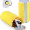 Shoe Washing Machine Bag 2PCS, Reusable Durable Zipper Laundry Bag Shoe Washing Bag for Washer and Dryer, Sneaker Tennis Cleaning Bags, Yellow