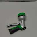 RESTMO Garden Hose Nozzle, Heavy Duty Metal Water Hose Nozzle with 7 Adjustable Spray Patterns, High Pressure Hand Sprayer with Flow Control for Watering Plants & Lawns, Washing Cars & Pets (Green)