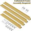 Akfado Floater Frame for 30x40 Canvas Paintings with 0.6-0.8" Deep, DIY Metal Canvas Floater Frames for Abstract Art Prints Family Wedding Portraits,Rustic Farmhouse Room Decor, No Glass & Back (Gold)