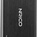NRICO Ultra Slim 500GB Portable External Hard Drive USB3.0 HDD Storage Compatible for PC, Desktop, Laptop,Mac,PS4, Xbox one (Black, 500, GB)