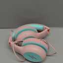 Kids Headphones, Wired Headphones for Kids Over Ear with Microphone, 85/94dB Volume Limiter Headphone for Girls Boys, Foldable Headphone for Learning & Entertainment,Gradient Purple