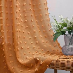 KOUFALL Fall Sheer Curtains 96 Inch Long 2 Panel Set,Autumn Decor for Home,8FT Length Floor to Ceiling for Living Room Bedroom Dark Burnt Orange