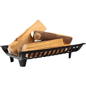AGTEK 24 inch Fireplace Log Grate Heavy Duty Solid Steel Fire Grates Wood Stove Chimney Burning Rack Holder