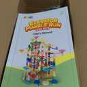 JOYIN 236Pcs Glowing Marble Run with Motorized Elevator- Construction Building Blocks Toys with 30 Glow in The Dark Plastic Marbles, STEM Toy for Boys and Girls, Birthday Gift, Easter Basket Stuffers