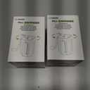 2 x AUVON Large Pill Organizer, Pill Dispenser for Holding 6 Various Vitamins, Pill Box Case with Anti-Mixing & Wide Opening Design, Easy to Retrieve Meds, Includes 20 Pcs Stick-on Labels (Black)