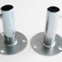 2pc 3/4" Short Foot Pad Canopy Batting Cage Ground Plate Fitting (FPA) - Fits 3/4" EMT Pipe That has an Outer Diameter of 15/16"