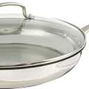 Cuisinart 12 Inch Skillet with Glass Cover, Chef's Classic Collection, 722-30G