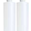 BRIGHTFROM Condiment Squeeze Bottles, 16 OZ Empty Squirt Bottle with Twist Top Cap, Leak Proof - Great for Ketchup, Mustard, Syrup, Sauces, Dressing, Oil, Arts and Crafts, BPA FREE Plastic - 2 PACK