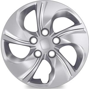 TangMiGe 4-Pack Hubcaps Compatible with Honda Civic 2013 2014 2015, 15 Inch 15", Wheel Covers Skins, 44733-TR3-A00, Please Watch The Installation Video (Silver Color)