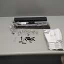 FITUEYES Universal TV Mount Stand Table Top TV Stand for 27-55 inch TVS Height Adjustable TV Stand Mount, Glass Base, Black