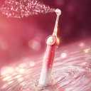 RANVOO AirJet X5 [Gift-Ready Pink Edition | Next-Gen Jet-Flow] Electric Toothbrush, 100% Plaque Removal, Whitening & Gum Care, 60-Day Battery Life, Rechargeable with 3 Pro Brush Heads, Cyclamen Pink