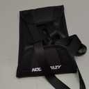 Airplane Foot Hammock, No Collapse Foot Rest for Plane Travel with Extended Adjustment Strap, Portable Desk Foot Hammock with Thickened Foam, Foot Sling Travel Essentials to Relax Your Feet (1 Pc Black)