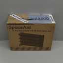 SpaceAid Spice Rack Organizer with 28 Spice Jars, 386 Spice Labels, Chalk Marker and Funnel Set for Cabinet, Countertop, Pantry, Cupboard or Door & Wall Mount - 28 Jars, 13.4" W  10.8" H, Black